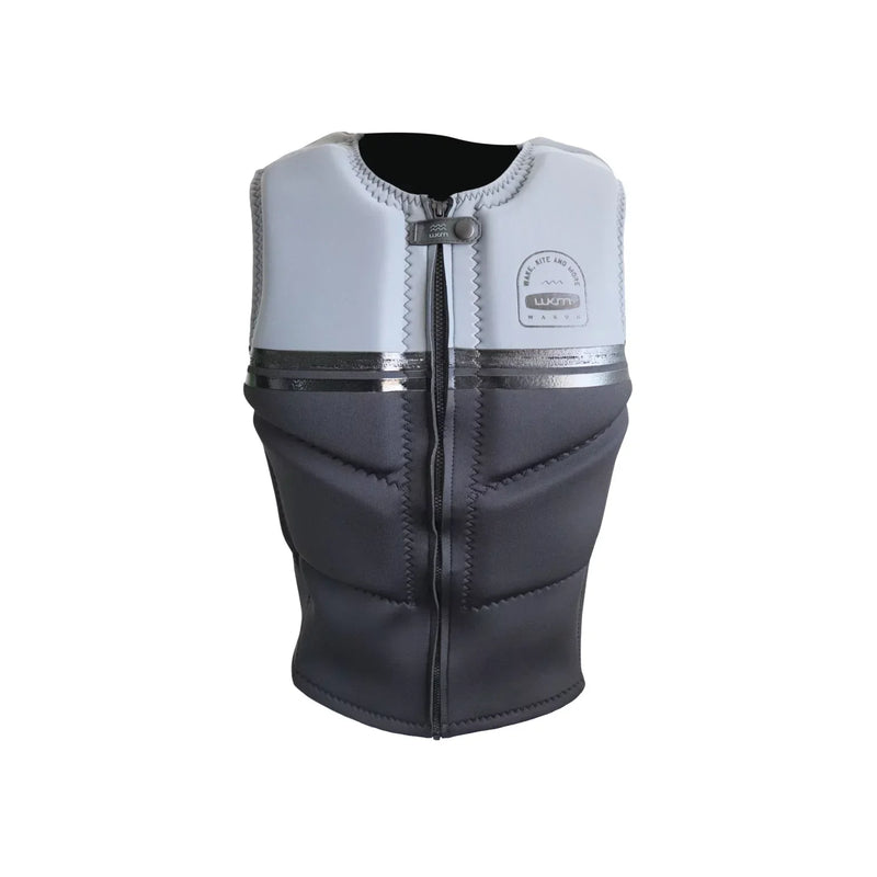 Colete salva-vidas cinza e preto para kitesurf e esportes aquáticos Orca Sports