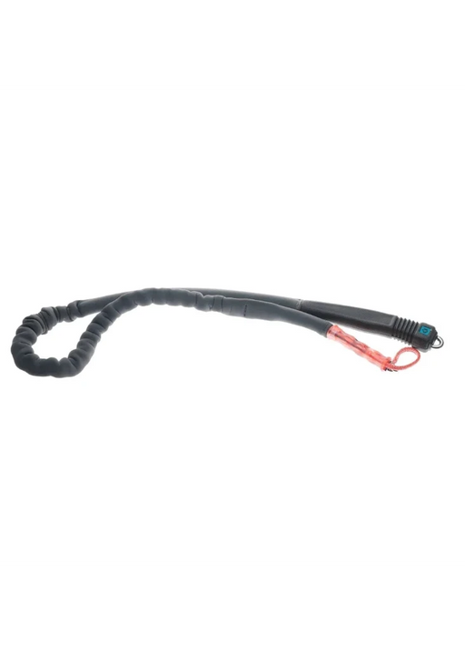 Leash para kitesurf preto com detalhe vermelho, acessório Orca Sports