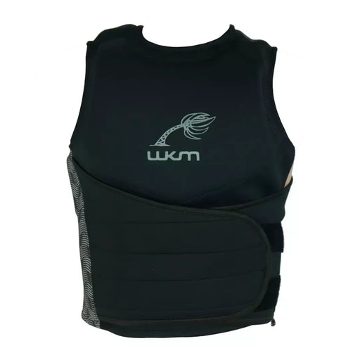 Colete salva-vidas preto WKM para kitesurf, ideal para esportes aquáticos Orca Sports.