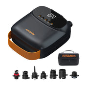 Bomba elétrica Airbank com display digital e bicos, ideal para inflar kitesurf e wing, Orca Sports