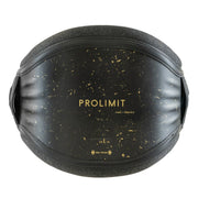 Cinturão de kitesurf Prolimit preto com detalhes dourados, ideal para esportes náuticos.
