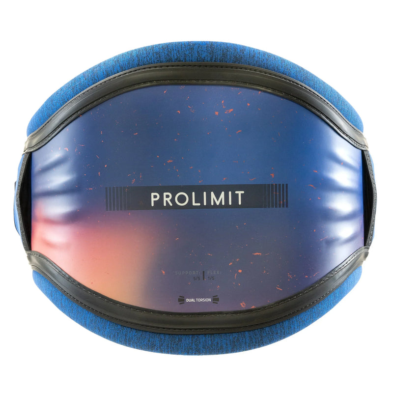 Cinturão de kitesurf Prolimit azul com detalhes em preto para performance, Orca Sports.