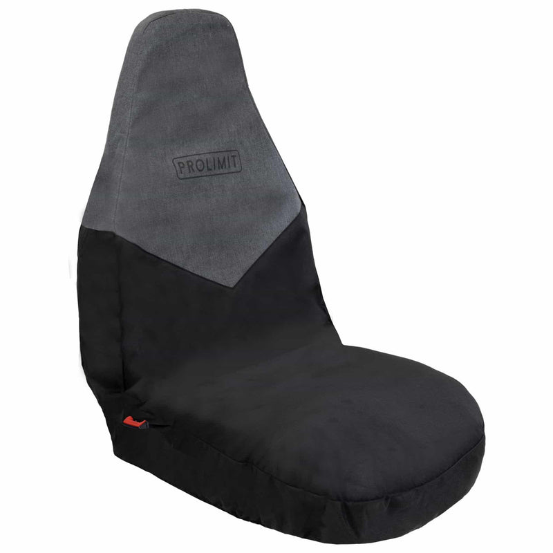 Capa protetora preta e cinza para banco de carro Prolimit, acessório Orca Sports