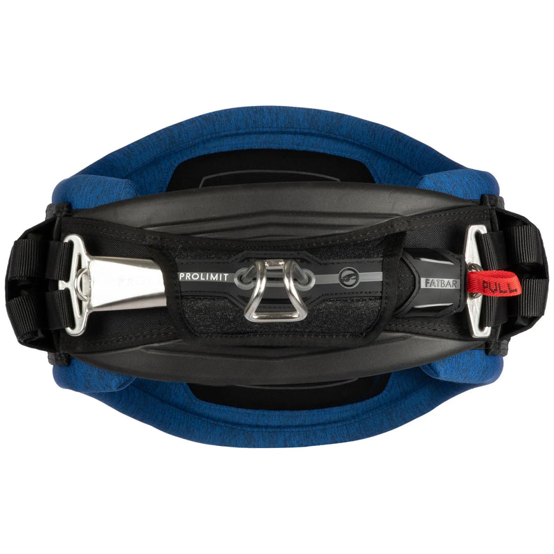 Cinturão de kitesurf Prolimit preto e azul para velejo e esportes aquáticos na Orca Sports