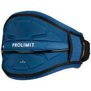 Cinturão de kitesurf Prolimit azul para velejo, acessório Orca Sports, detalhe anatômico