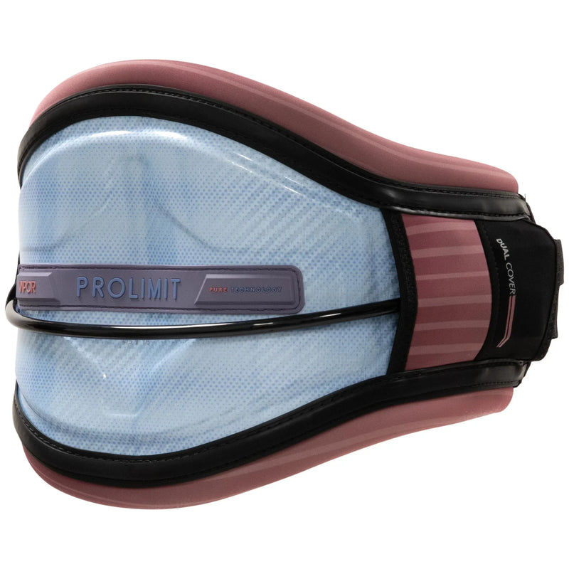 Cinturão de kitesurf Prolimit azul e rosa, acessório esportivo Orca Sports.