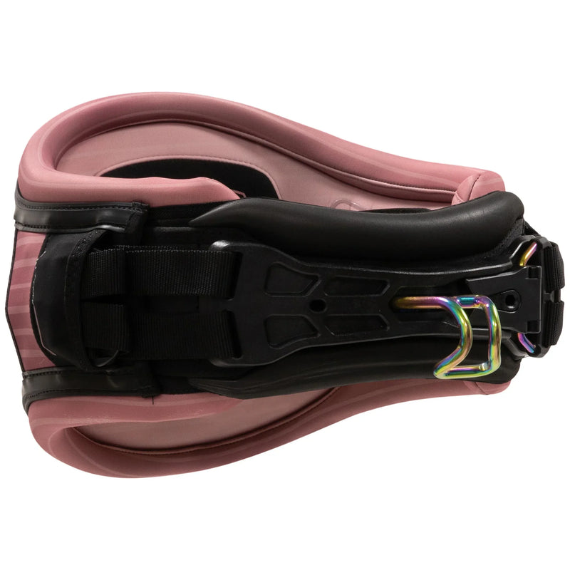 Cinturão de kitesurf rosa com fecho reforçado, equipamento Orca Sports para velejo e performance