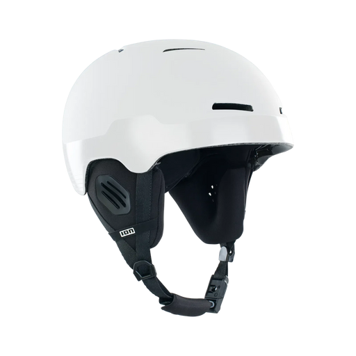 Capacete branco ION para kitesurf, proteção esportiva Orca Sports.