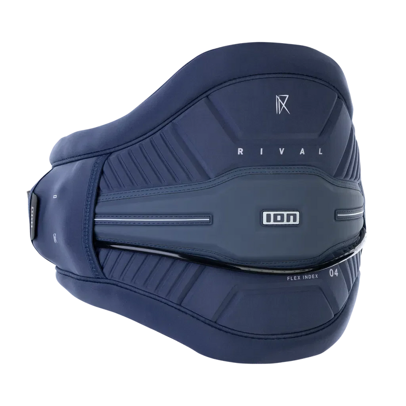 Cinturão de kitesurf ION Rival azul escuro, acessório esportivo vendido na Orca Sports.