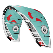 Pipa de kitesurf Reedin SuperModel azul com detalhes vermelhos, à venda na Orca Sports.