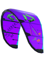 Pipa de kitesurf Duotone Rebel SLS roxa e azul 10m, vendida na Orca Sports