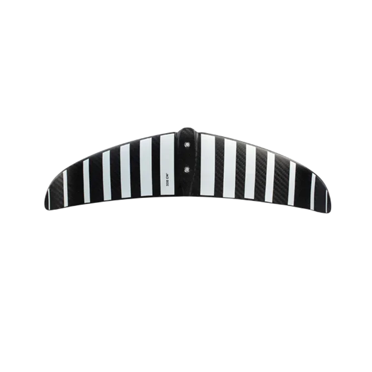 Asa frontal de hidrofoil de carbono com listras pretas e brancas para kitesurf Orca Sports