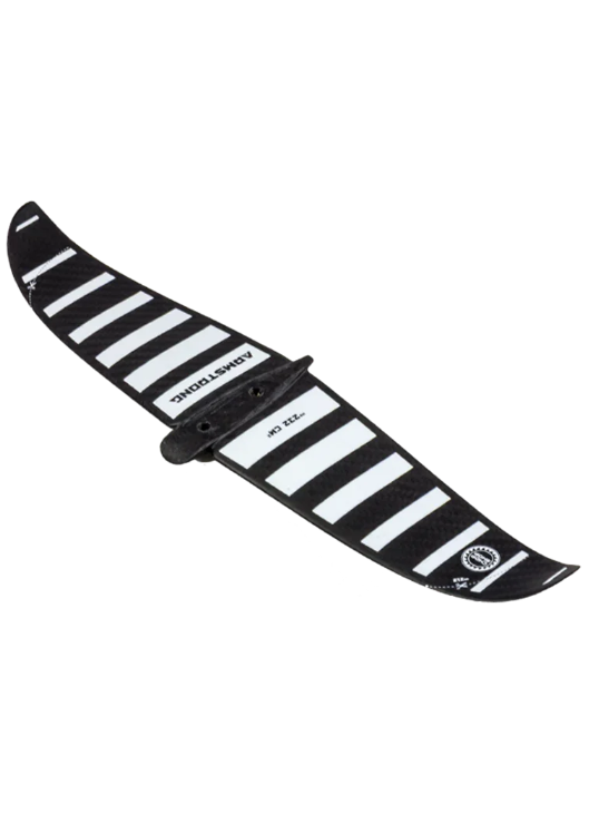 Asa traseira Armstrong preta com listras brancas para foil de kitesurf na Orca Sports