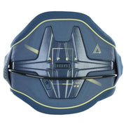 Cinturão de kitesurf ION Apex azul com detalhes amarelos, equipamento Orca Sports