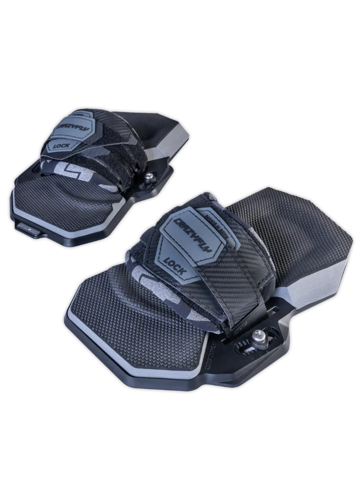 Footstraps e pads LOCK pretos para pranchas de kitesurf, acessório esportivo Orca Sports
