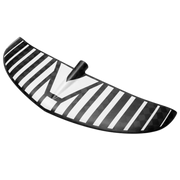 Asa frontal de foil em carbono com listras brancas para wing foil, acessório Orca Sports.