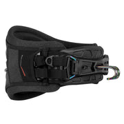 Cinturão de kitesurf preto com gancho metálico, Orca Sports, acessório para velejo profissional