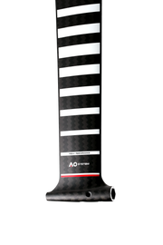 Mastro de carbono para kitesurf 795mm A+ System Orca Sports, com listras brancas e acabamento premium.