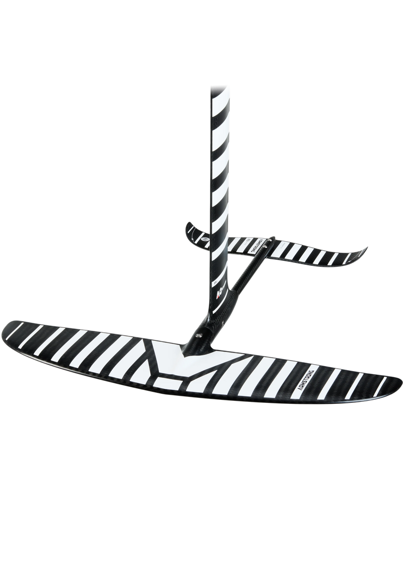 Hydrofoil Armstrong CF1200 preto e branco para kitesurf, destaque Orca Sports