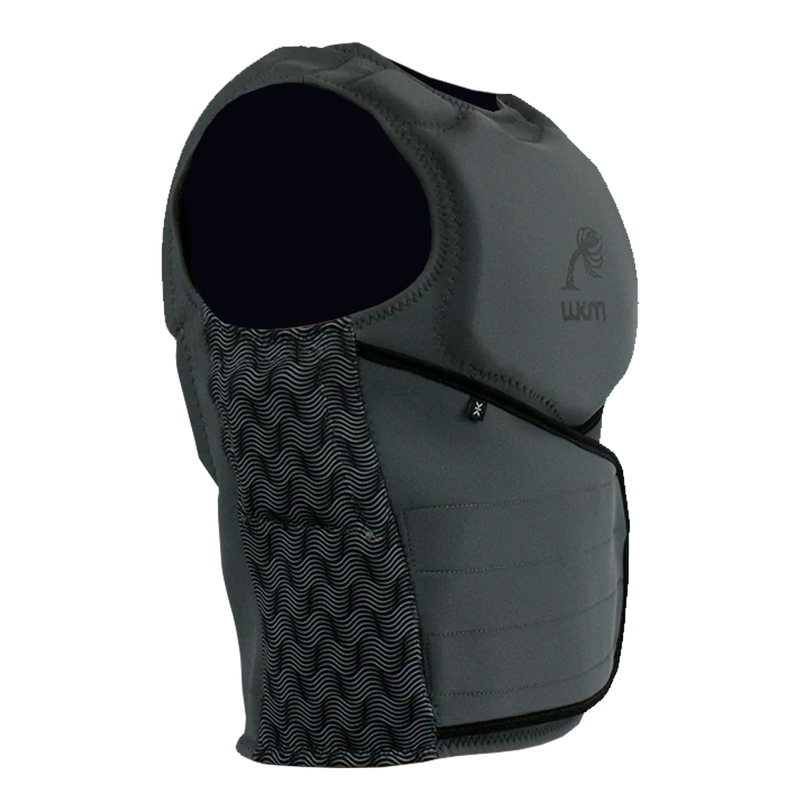 Colete cinza para kitesurf e esportes aquáticos, modelo esportivo Orca Sports
