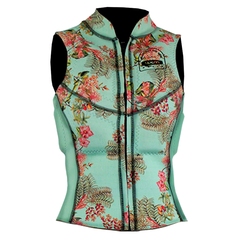 Colete esportivo feminino floral para kitesurf e esportes aquáticos, Orca Sports