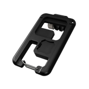 Ferramenta multifuncional preta com mosquetão para GoPro, ideal para esportes e viagens Orca Sports.