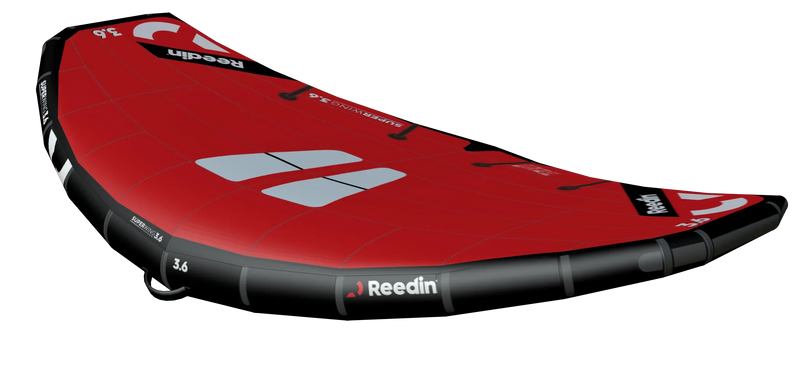 Superwing 3.6 Reedin vermelho para wing foil, produto Orca Sports, destaque em kitesurf