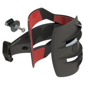 Kit SkyMount selfie para kitesurf, suporte preto e vermelho com parafuso, Orca Sports.