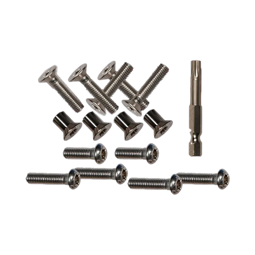 Kit de parafusos inox e ferramentas para pranchas de kitesurf Orca Sports