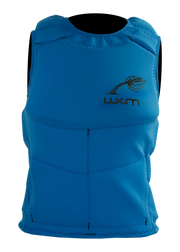 Colete salva-vidas azul WKM para kitesurf, wing e triathlon na Orca Sports.