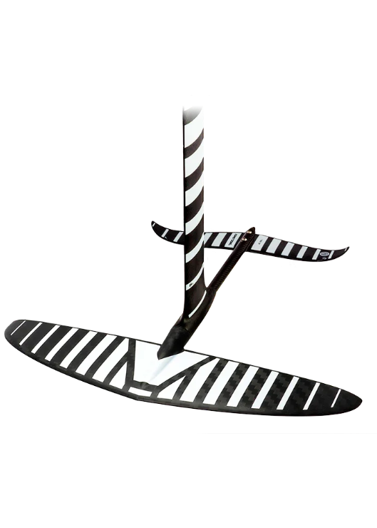 Foil para kitesurf Orca Sports com design listrado em preto e branco, ideal para alta performance.