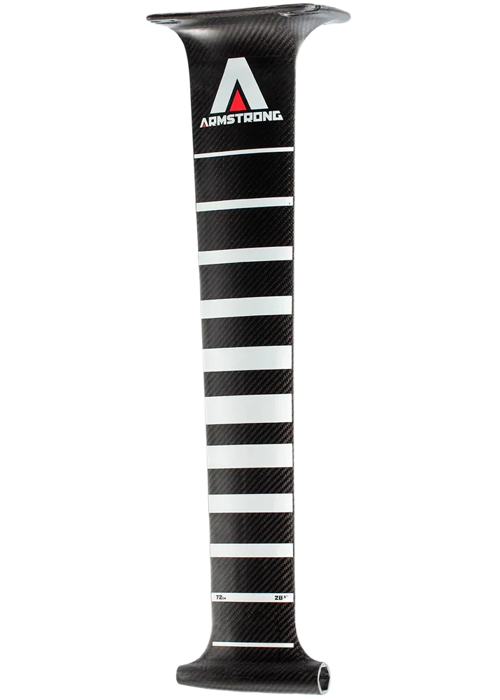 Mastro Armstrong 72cm para foil de kitesurf em carbono, com design listrado, Orca Sports